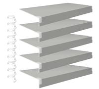 Genérico 5 Protectores de estantes de Alambre para despensa y Armario, tamaños Personalizados de 9 a 20 Pulgadas de Ancho, Protectores de estantes de Metal y Madera duraderos, Mejora la organización