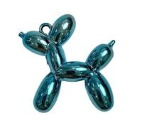 Generico 5 unids/lote 46x50mm 3D acrílico globo perro colgantes y colgantes multicolor mezclados collar DIY llavero que hacen, One Size, Resina, Sin gemas.