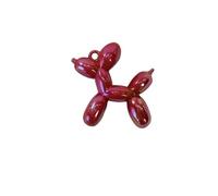 Generico 5 unids/lote 46x50mm 3D acrílico globo perro colgantes y colgantes multicolor mezclados collar DIY llavero que hacen, One Size, Resina, Sin gemas.