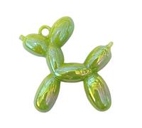 Generico 5 unids/lote 46x50mm 3D acrílico globo perro colgantes y colgantes multicolor mezclados collar DIY llavero que hacen, One Size, Resina, Sin gemas.