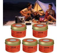 Genérico 5 Velas de Emergencia de Larga duración,Velas de Supervivencia de 26 a 30 Horas de duración,Velas para prevención de desastres de Emergencia,Equipo de iluminación de Cortes de energía (50G.)