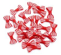 Genérico 50 Uds 3 * 1,5 cm Mini Cinta de Raso Lazo Flor for decoración Artesanal DIY Fiesta Navidad Boda decoración(10)