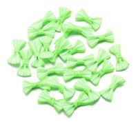 Genérico 50 Uds 3 * 1,5 cm Mini Cinta de Raso Lazo Flor for decoración Artesanal DIY Fiesta Navidad Boda decoración(15)