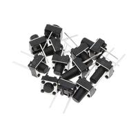 Genérico 50 Uds. Interruptores de botón táctiles de 2 pines medios 6x6x4,3/5/6/7/8/9/10mm 6 * 6 * 4,3 6 * 6 * 5 6 * 6 * 6 6 * 6 * 7 6 * 6 * 8 6 * 6 * 9 6 * 6 * 10(6X6X9MM)