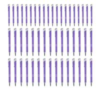 Genérico 50x Metal Work Pen, Professional Pen | Multi-functional Fashionable Stationery with Silver Clip Writing Pencil for Professionals, Teachers Students Travel Journaling, School Meeting