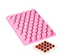 Genérico 55-Cavity Silicone Candy Molds, Mini Round Cake Gummy Molds | Silicone Chocolate Mold Maker Handmade Soap Moulds Craft Art Bar Soap Moulds For Chocolate Biscuits Fire Wax