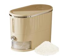 Genérico 5kg Rice Container, Style Rice Holder, Washable, One-button Rices Dispensing, Sealed To Prevent And Dust, Transparent Window To See Remaining Amount, Includes A Measuring Cup.