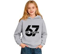 Genérico 6-7 Sudadera con Capucha Six Seven Niños 6 7 Estampada Classic Sudadera Disfraz Manga Larga Sudadera Casual Multicolor de Invierno Talla Grande Sudadera para Niños Niñas