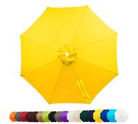 Genérico 6/8 Brazos Toldo de Recambio de Sombrilla 200cm 230cm 250cm 270cm 300cm 350cm UV Protección Patio Cubierta de Repuesto para Jardín Piscina Terrazas Impermeable(Amarillo,2.5M/8RIBS)