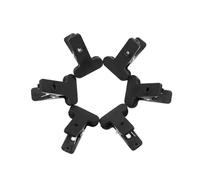 Genérico 6 Abrazaderas de Resorte para Muselina y Fondo Fotográfico, Clips de Fondo de Nylon Resistentes, Apertura hasta 6 Cm, 6 Piezas para Estudio, Vídeo y Fotografía Profesional