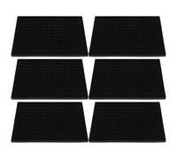 Genérico 6 Almohadillas Organizadoras de Esponja para Joyería Soporte para Anillos y Pendientes Inserto Negro para Caja de Joyas Tapete Flexible para Exhibición y Almacenamiento