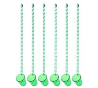 Genérico 6 Collares de Vasos de Plástico Reutilizables Accesorios Creativos para Fiestas Varios estilos Cuentas Verdes Festivas como Despedidas de Soltero y Navidad Varios estilos