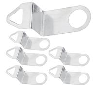 Genérico 6 Ganchos de Repuesto para Reloj de Pared, Gancho Metálico Plateado, Grosor Reforzado, Kit para Colgar Movimientos de Reloj Alimentados por Batería, Accesorio para