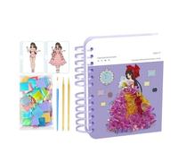 Genérico 6-in-1 Magics Princess Craft Set | Pokes Art Kits For Girls Princess, Including Stickers Watercolor Paints & Pokes Decor, For Boost Imagination And Hands-On Skills