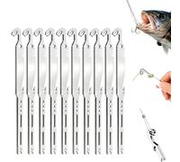 Genérico 6-in-1 Stainless Steel Fishing Multi Tool Hook Remover and Knot Tyer (10Pcs)