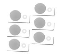 Genérico 6 Juegos Tapa De Pedal De Efectos Afinación Lámina Usb Extensor Pararse Tornillos Guitarras Electricas Fuerza Herramienta Sintonizadores Junta Perillas Salida Bajo Metal Silver