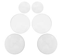 Genérico 6 Lentes de Vidrio Convexo Doble Distancia Focal de 50 Mm y 100 Mm de 3 Cm y 5 Cm para Demostraciones en Laboratorio y Pruebas Científicas