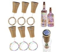 Genérico 6 Pack Fairy Cork Lights, Waterproof Bottle String Lights