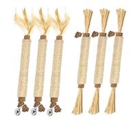 Genérico 6 Pack Natural Silvervine Sticks Cat Toy - Catmint Silvervine Blend, Matatabi Cat Chew Toy for Teeth Cleaning/Dental Care (Mix 6Pack)