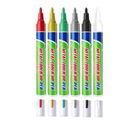 Genérico 6-Pack Oil-Based Paint Pens For Tombstone Engraving - Waterproof & Weatherproof Restoration Markers | Permanent Stone Paint For Grave Markers & Rocks