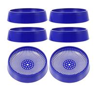 Genérico 6-Pack PP Anti-Tip Pigeon Breeding Nest Bowls | 8.3x2.2 Inch Stable Loft Nesting Pans | Durable Racing Egg Laying Dishes | Easy Clean Rollaway Prevention Nest Box Inserts