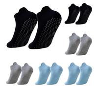 Genérico 6 Pares Calcetines Pilates Antideslizantes,Mujer Transpirables Yoga Antideslizantes Calcetines para Pilates Reformer Pilates, Yoga, Ballet, Danza