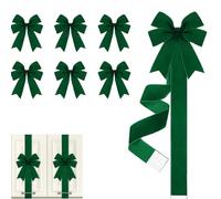 Genérico 6 Pcs Valentine's Day Pink Heart Large Bow Decoration, 2026 New 78.74in Large Pink Satin Ribbons, for Window, Kitchen & Party Décor (6PCS-E)