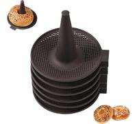 Genérico 6 Piezas Lindos Moldes Horneados Cocidos, Moldes de Pan para Bagel y Donas, para la Fabricación de Rosquillas