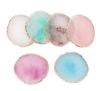 Genérico 6 Piezas paleta de mezcla de colores de uñas pintauñas esmalte uñas Gel de uñas Clavos cortadores de uñas suministros de arte de uñas paleta de mezcla de esmalte de uñas resina