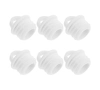 Genérico 6 Piezas Tapón de Goma Blanco Fácil Instalación y Control de Flujo, Accesorio de Sellado Resistente y Práctico para Desagüe de Bañera y Cubo de Fregona