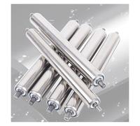 Genérico 6 Rodillos transportadores duraderos de 1" a 2,4" de diámetro para logística y almacenes, Rodillos de Transporte Industrial sin Motor de 16" a 24" de Largo, Resistentes, 450 mm (17,7") de lo