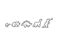 Genérico 6 Sheets Dinosaurs Temporary Tattoo,Lasts To 15 Days Waterproof Semi Permanent Sticker.Fake Tattoos