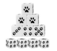 Genérico 6-Sided Display Decoration, Board Game Dice, Play Board Game Dice Kitten Paw Theme - for Camping Home Picnic Dormitory Travel Family Friends Teens Adults Beginners