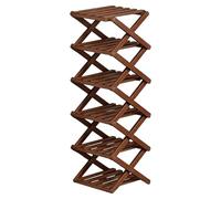 Genérico 6 Tier Shoe Rack - Foldable Shoe Storage | Footwear Rack for Boots Sneakers High Heels, Shoes Shelf with Upright Structure, Footwear Storage, Entryway Racks for Home Living Room Use
