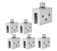 Genérico 6 unids/Set Soporte de Panel Solar Panel fotovoltaico Techo Costura de pie Abrazadera Hoja Costura Accesorios de Montaje Solar