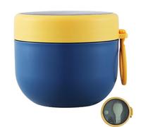 Genérico 600ml Thermal Lunch Box - Double Wall Insulated Food Jar with Silicone Seal Handle | Reusable Soup Meal Container for Rice, Noodles, Oats, Delicatessen Essential Portable Thermal Food