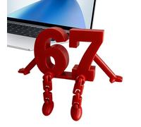 Genérico 67 Action Figure - Articulated Joints 6 7 Number Home Decor, Partner Action Figure Art Sculpture | 3D Printed Modern Figurine For Shelf Entryway Desk Cabinets Office Living Room