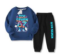 Genérico 67 Six Seven Sudadera Niña Niño, Meme Divertido Italiano Brainrot Sudadera con Capucha, Estilo Hip Hop Streetwear Y2K, Sudadera Gaming para Niños y Adolescentes