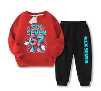 Genérico 67 Six Seven Sudadera Niña Niño, Meme Divertido Italiano Brainrot Sudadera con Capucha, Estilo Hip Hop Streetwear Y2K, Sudadera Gaming para Niños y Adolescentes