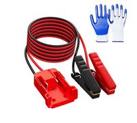 Genérico 6FT 12AWG Car Battery Jumper Cable with Adapter, 18V Battery Jumper Starter, M18 Jumper Cables for Mid-Size Cars Light Trucks Car Jump Starting Using Tool (1PCS)