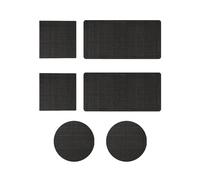 Genérico 6pcs Trampoline Patch Repair Kit, 16x20x1cm Self-Adhesive Rubber Trampoline Pad Replacement Parts with Scraper For Holes Tears In Mats Accessories