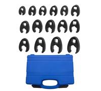 Genérico 8-24mm Multi-Functional Hose Wrench Set With Connectors - 15-Piece Professional Hose Tool Kit | Ďurable Carbon Steel Flare Nut Wrenches For Fluid Lines, Heavy-Duty Mechanics Set