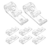 Genérico 8 Clips de Seguridad Material Acrílico y Abs Flexible Tornillos Incluidos Ideales para Proteger Cadenas Hogar para Persianas Enrollables