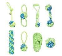 Genérico 8-Piece Dog Toy Set, Safe and Sturdy Braided Rope Toys, Durable Interactive Chewing Toys, Suitable for Small and Medium-Sized Dogs