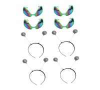 Genérico 8 Piezas Gafas de Fiesta Extraterrestres Accesorios para Celebraciones Antenas y Diademas Creativas para Fiestas y Prom