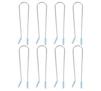 Genérico 8 Pinzas para Rodillos Calientes 1.9 Cm, Abrazaderas de Repuesto para Rizador de Cabello, Color Azul Claro, Clips para Peinado en Casa y Viajes, Accesorios para Cuidado del