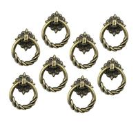 Genérico 8 Tiradores Vintage de Metal Bronce Antiguo para Armarios y Cajones Tiradores de Cajón Estilo Retro Manillas de Puerta Orificio Pomos Decorativos para Muebles y Uso Doméstico