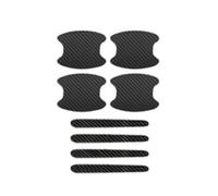 Genérico 8 unids/set Universal Manija de La Puerta Del Coche Tazón Rasguño Pegatinas de Protección Transparente Manija Del Coche Tira de Protección Anti-colisión