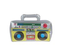 Genérico 80s 90s Inflatable Party Props - Retro Boombox, Mobile Phone & Microphone Set, Hip Hop Theme Party Decorations, Blow Up Photo Booth Props For Birthdays & Throwback Events