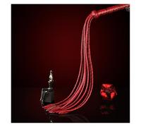 Genérico 82CM Genuine Leather Submissive Horse Crop Horse Whip, Horse Training Real Leather Whips, Snake Pattern Leather Covered Handle